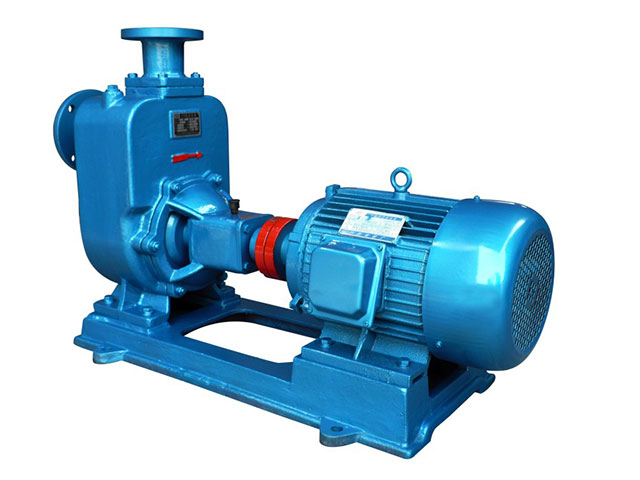 Self-priming sewage pump